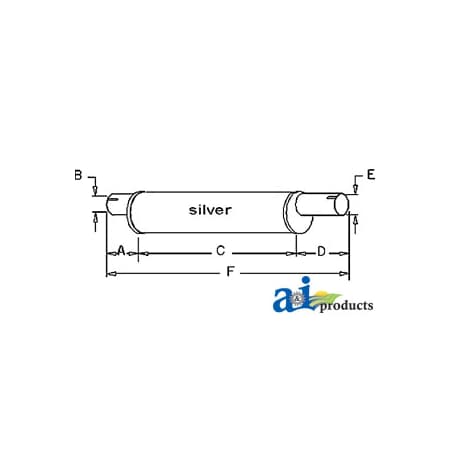 A & I Products Muffler 9.5" x9.5" x9.6" A-10A15865